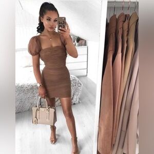 House of CB Marcia dress size xs bodycon cocktail nude